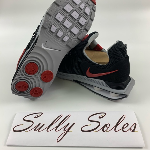 NIKE MENS SIZE 11 SHOX GRAVITY BLACK/WHITE/WOLF - Picture 5 of 6